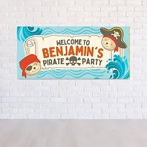 Birthday banner - pirate