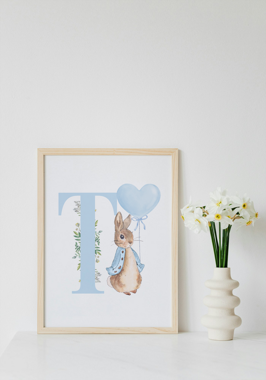 Blue peter rabbit a4 print