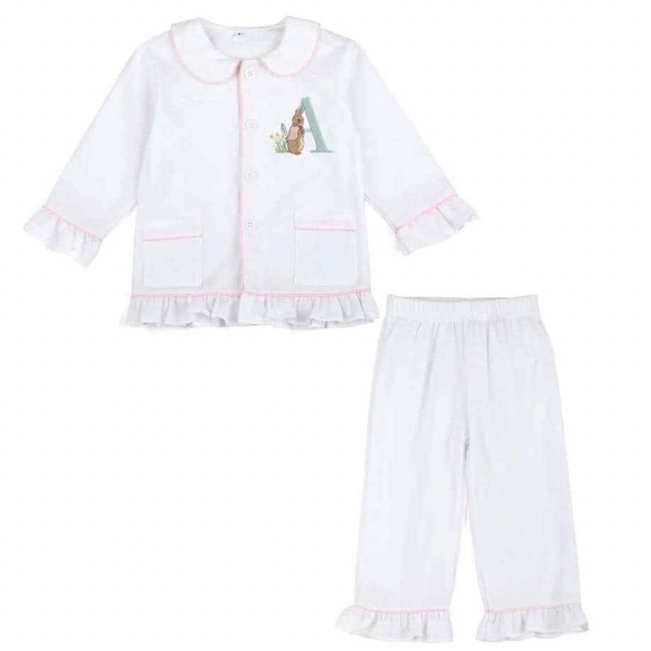 Girls Easter embroidered pyjamas style 13