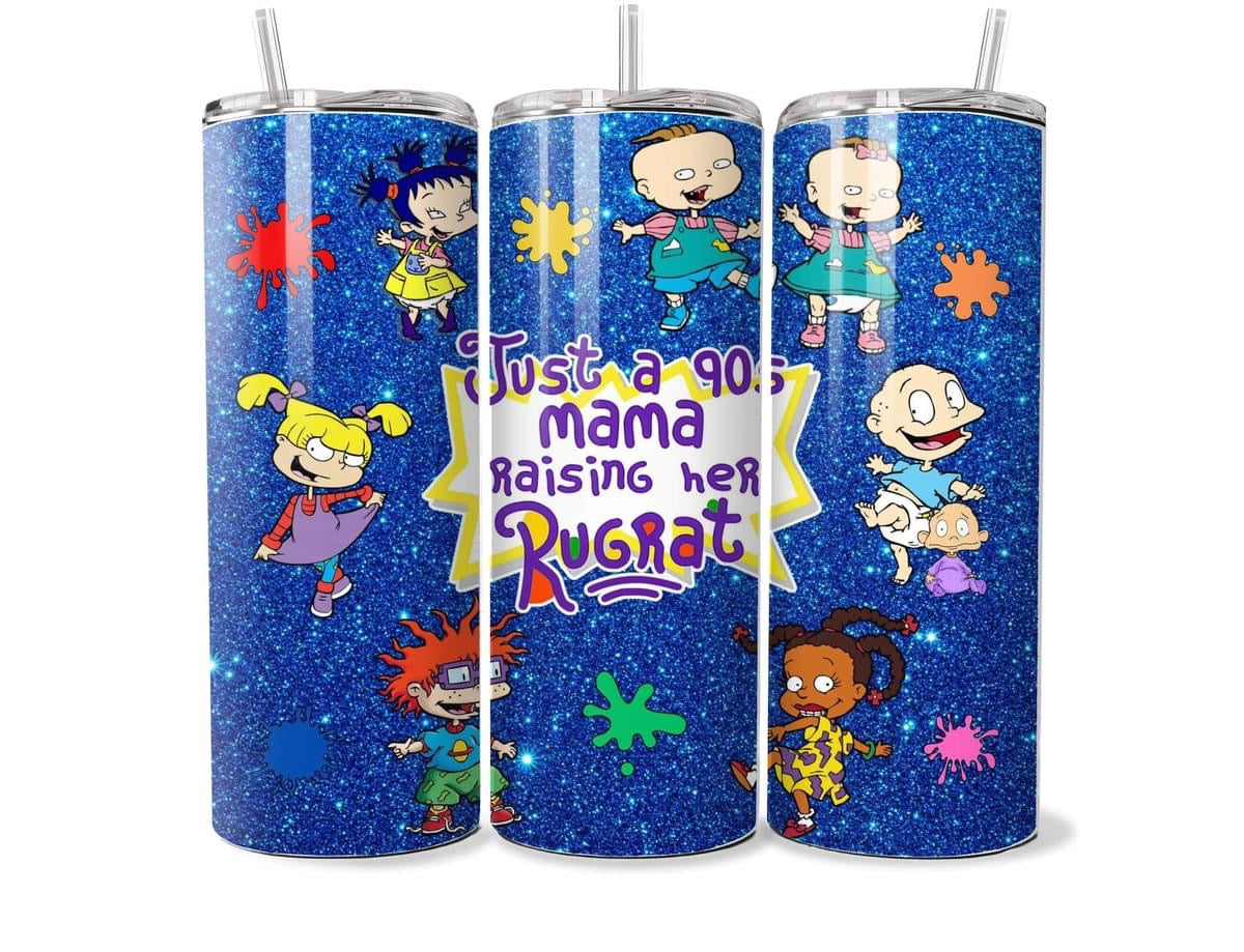 Just a 90s mama raising her rugrat/rugrats - dark blue