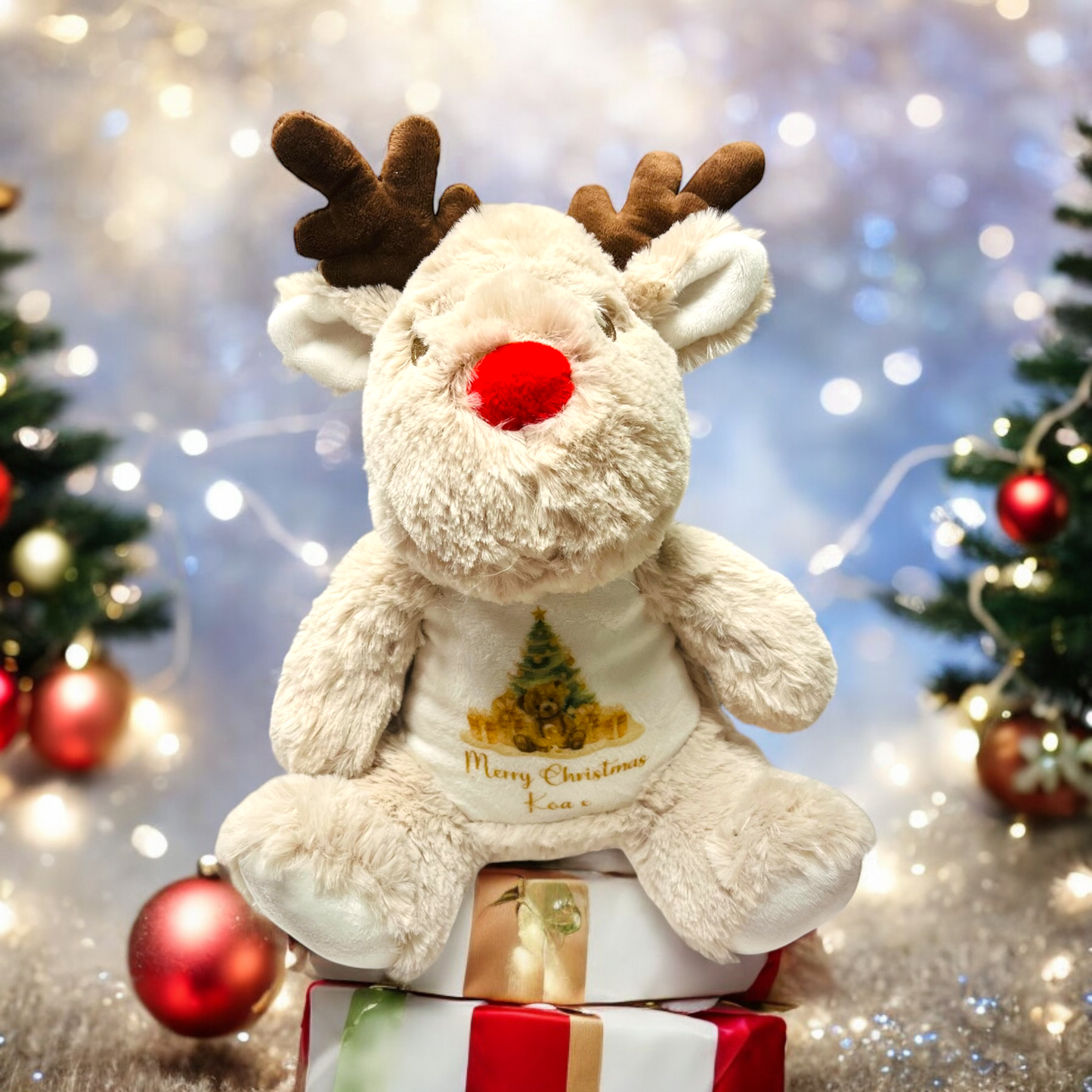 Christmas reindeer teddy