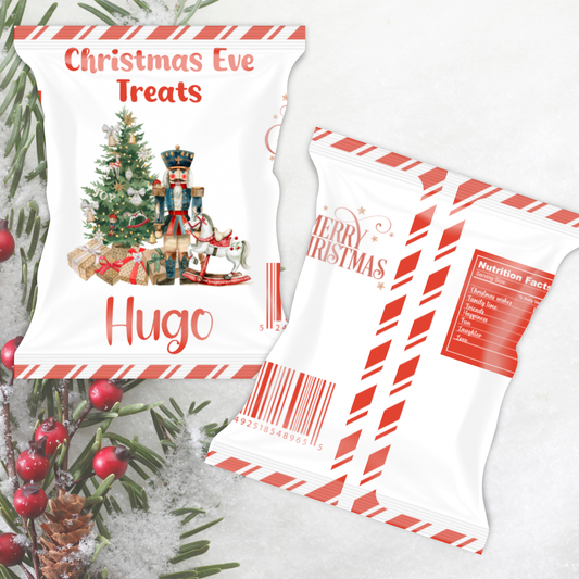 Christmas treat bag - red nut cracker