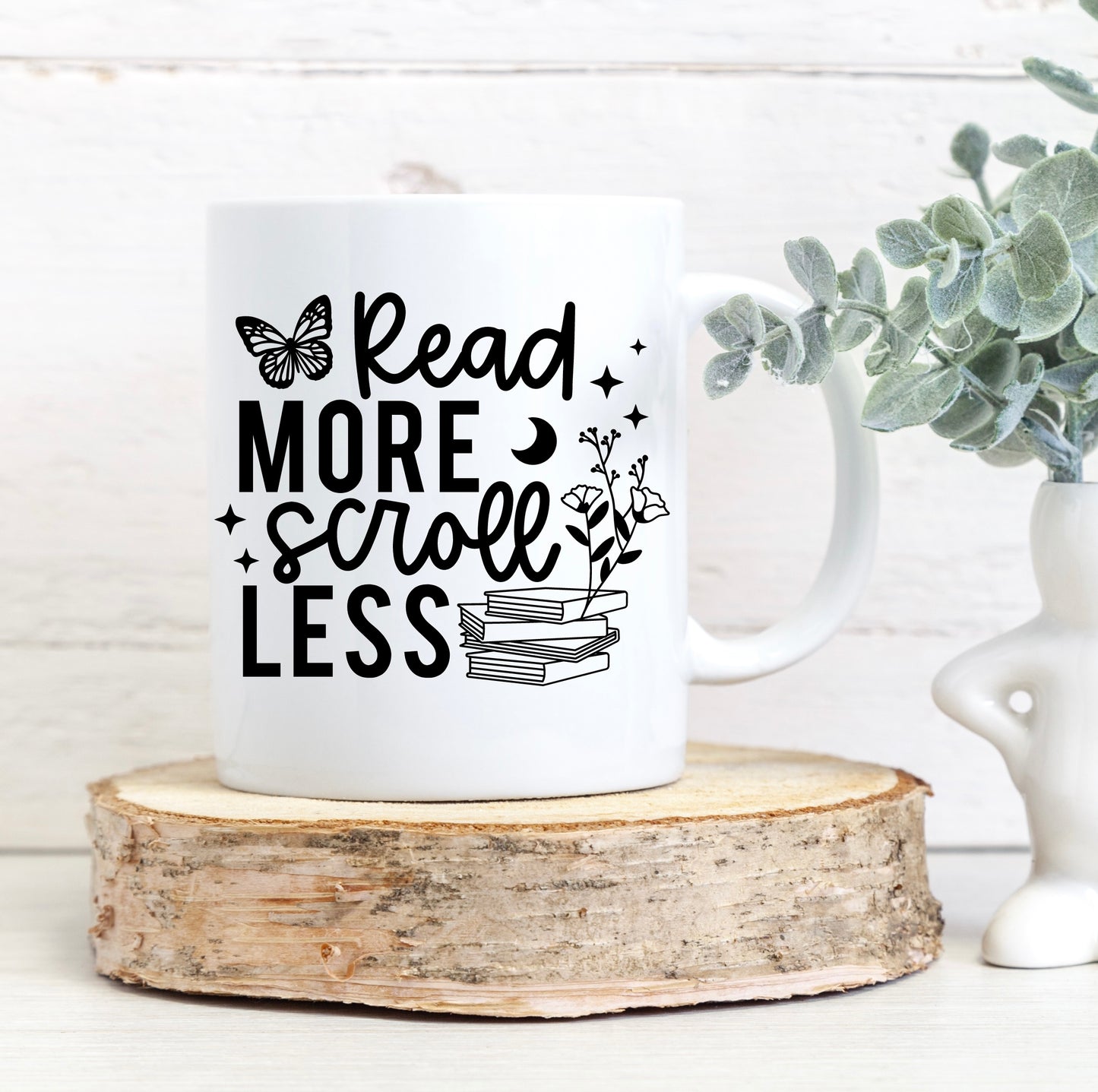 Read more, scroll less mug