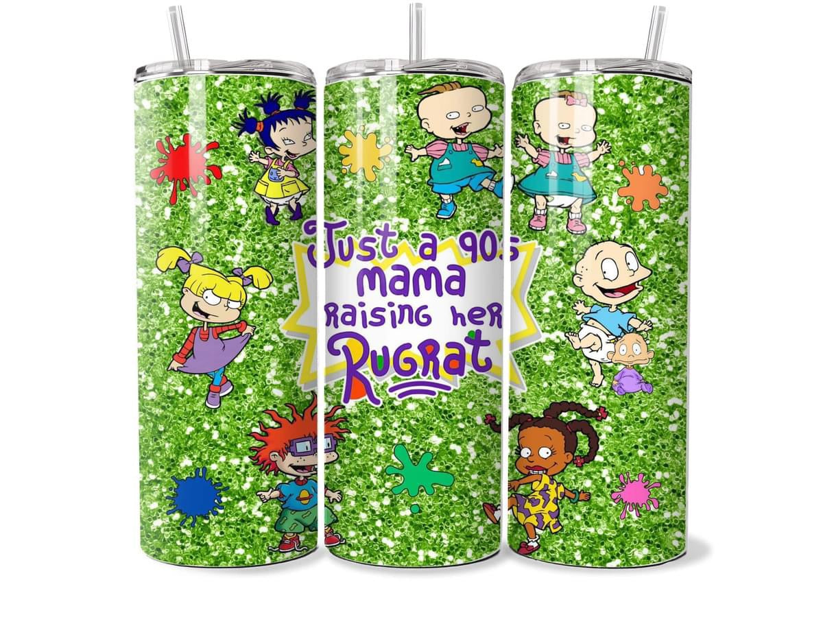 Just a 90s mama raising her rugrat/rugrats - light green