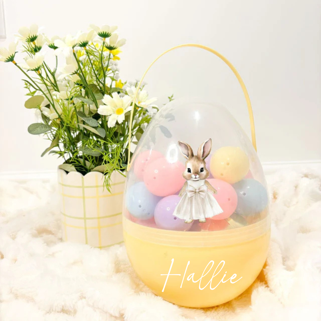 Yellow easter hunt egg - neutral flopsy