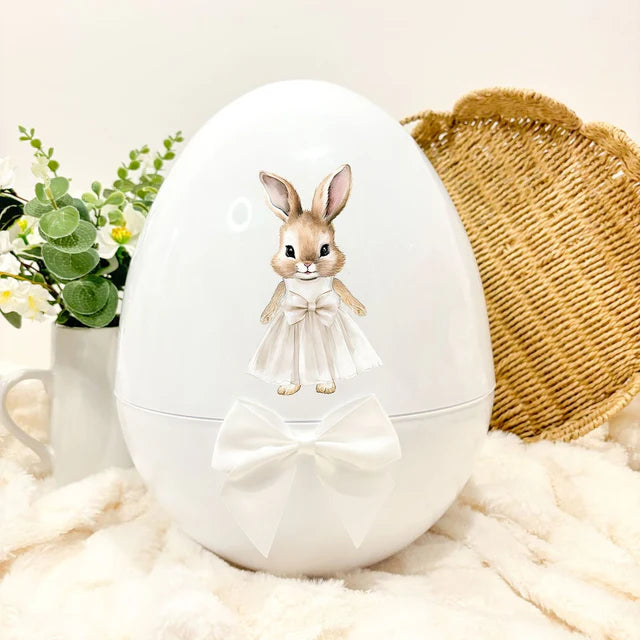 White XL 14" egg - neutral flopsy