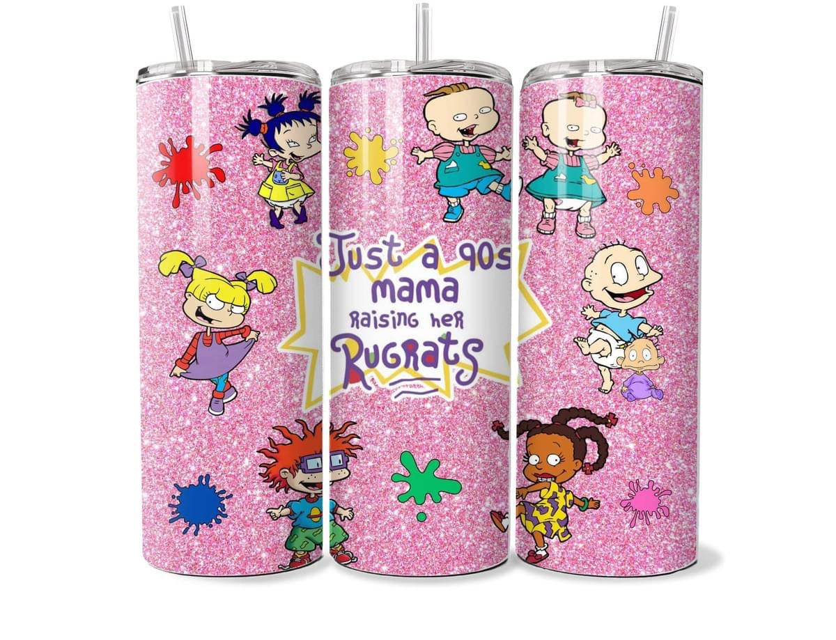 Just a 90s mama raising her rugrat/rugrats - light pink