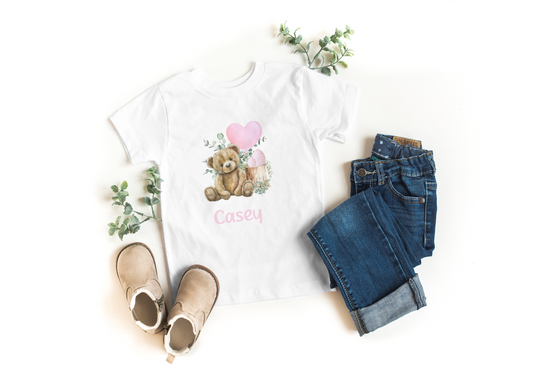 Easter T-shirt pink egg bear