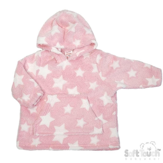 Pink and white star snoodie