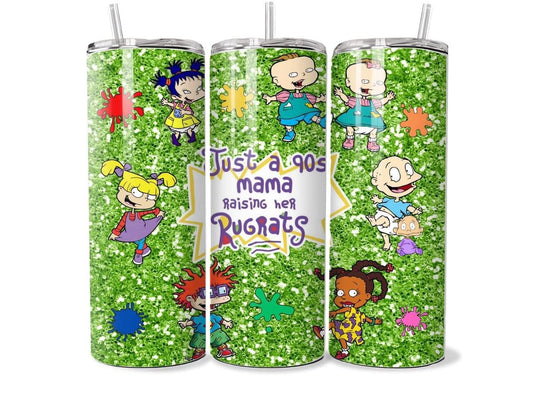 Just a 90s mama raising her rugrat/rugrats - light green