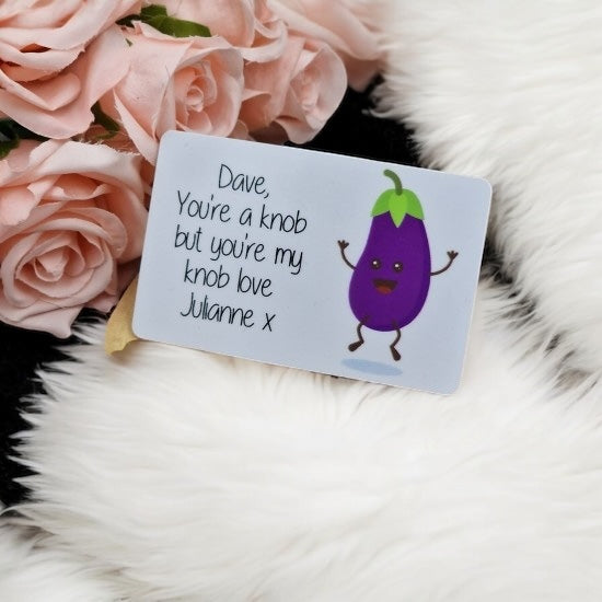 Valentines wallet card - rude