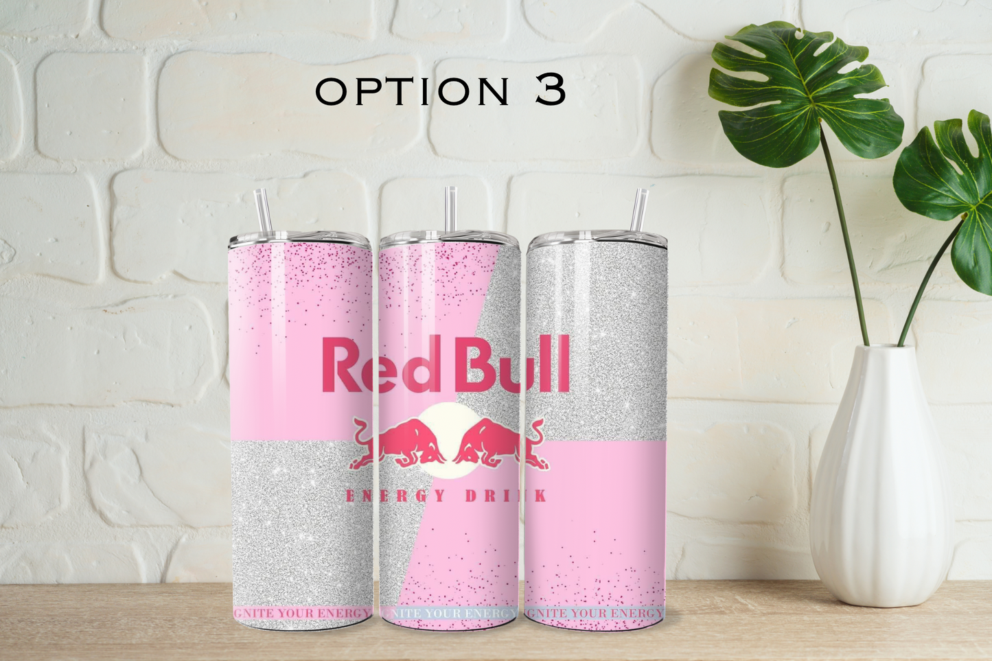 Red bull tumbler with straw - 20 designs