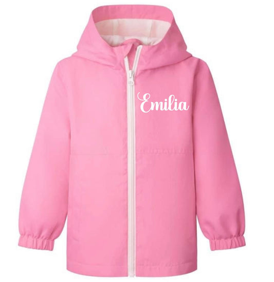 Pink Raincoat With Name