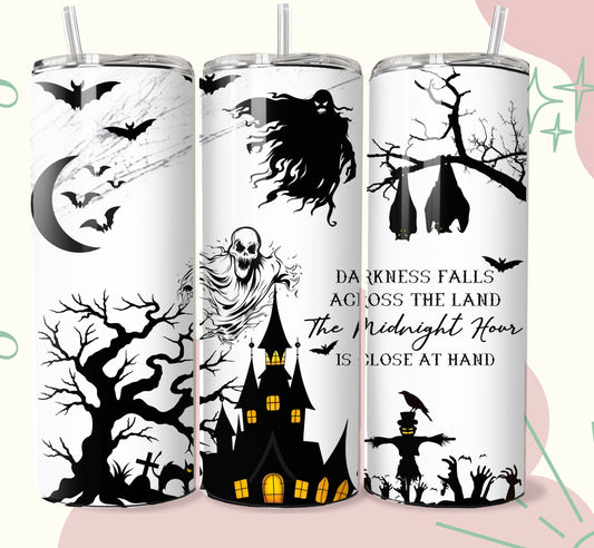 Darkness falls 20oz tumbler