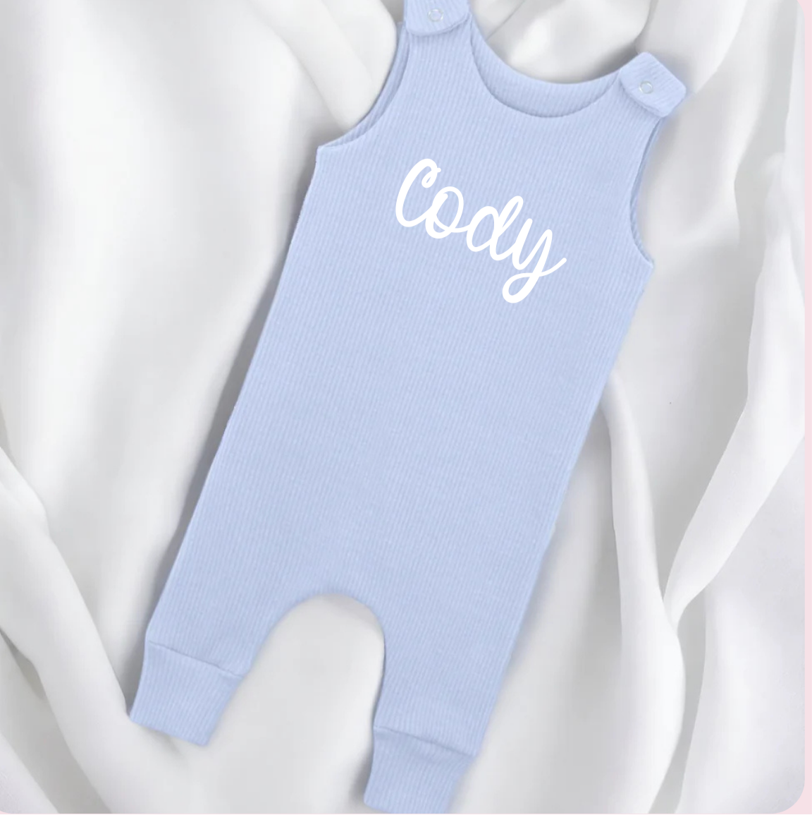 Embroidered infant dungarees