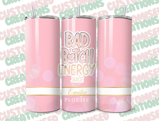 P louise inspired 20oz tumbler - pink bubbles