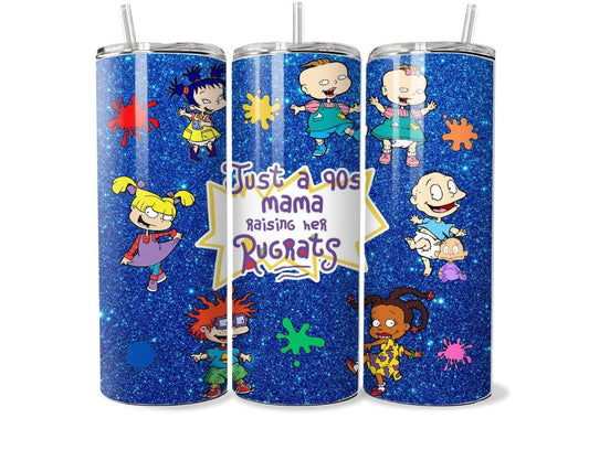 Just a 90s mama raising her rugrat/rugrats - dark blue