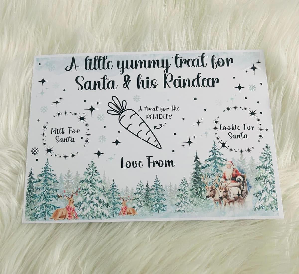 Laminated Santa board colourful