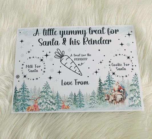 Laminated Santa board colourful