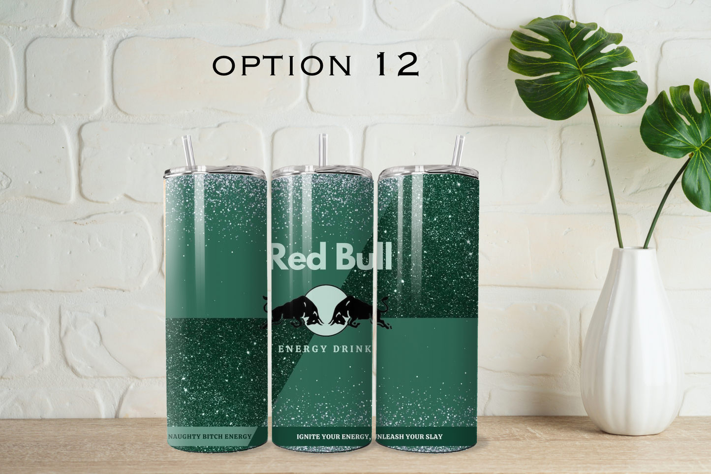 Red bull tumbler with straw - 20 designs