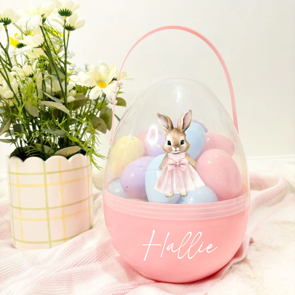 Pink easter hunt egg - pink flopsy