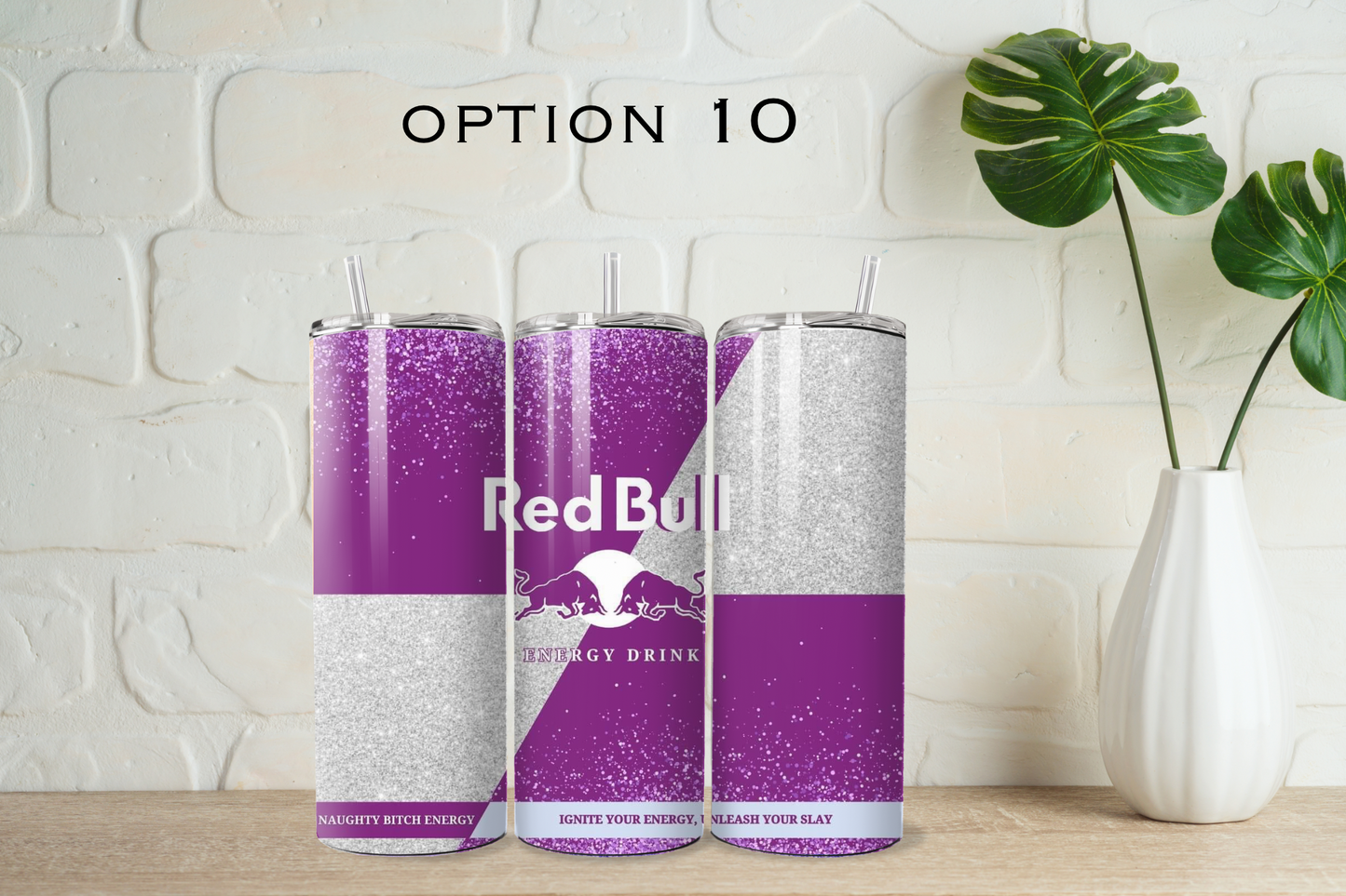 Red bull tumbler with straw - 20 designs