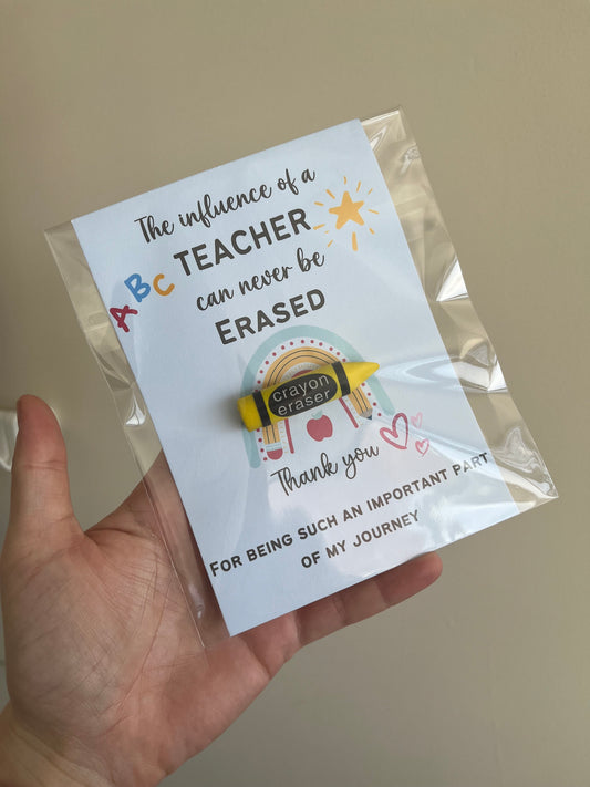 Teacher eraser gift