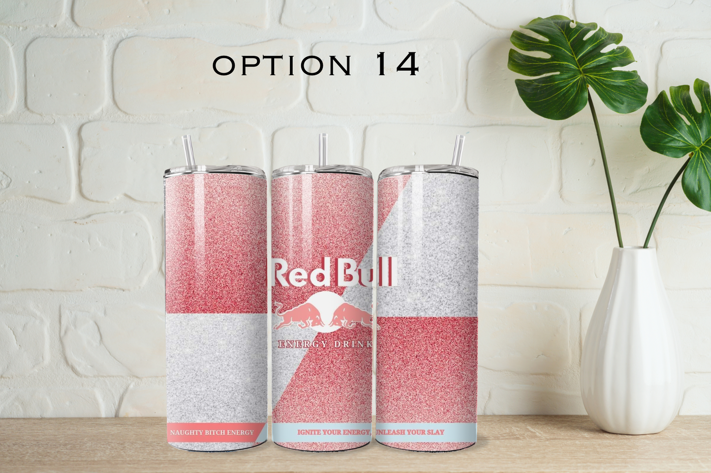 Red bull tumbler with straw - 20 designs