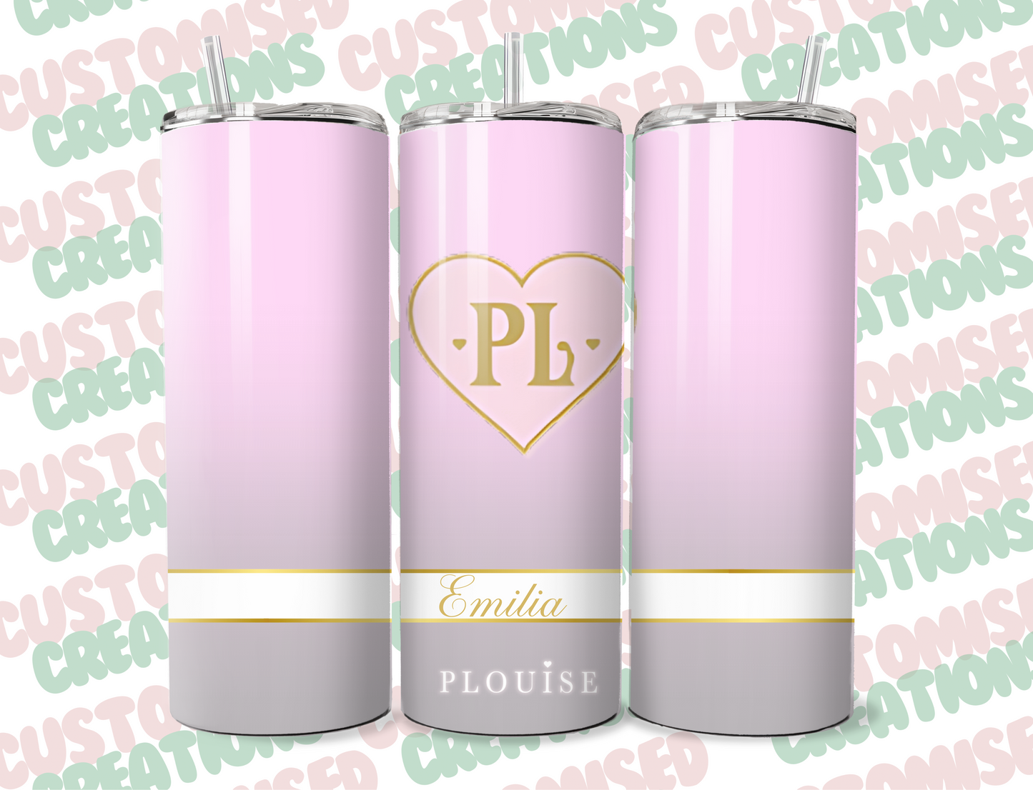 P louise inspired 20oz tumbler - lilac