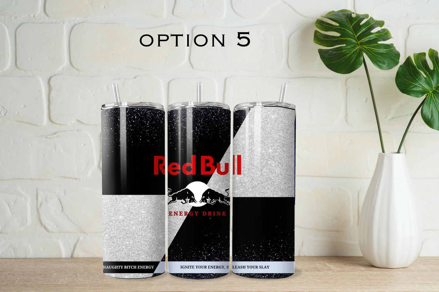 Red bull tumbler with straw - 20 designs