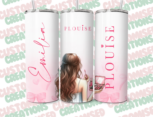 P louise inspired 20oz tumbler - brown girl