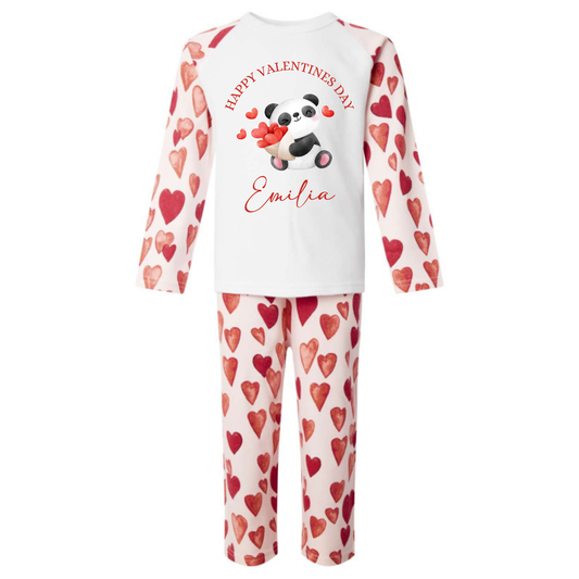 Valentine's pyjamas - panda