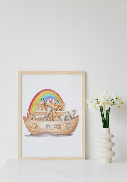 Noahs ark a4 print