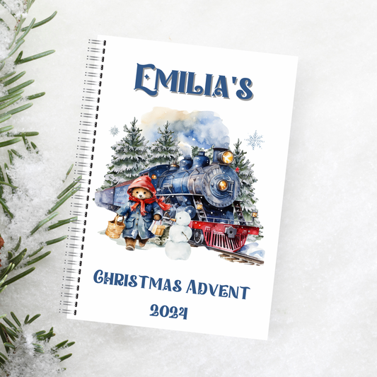 Paddington train advent calendar activity book