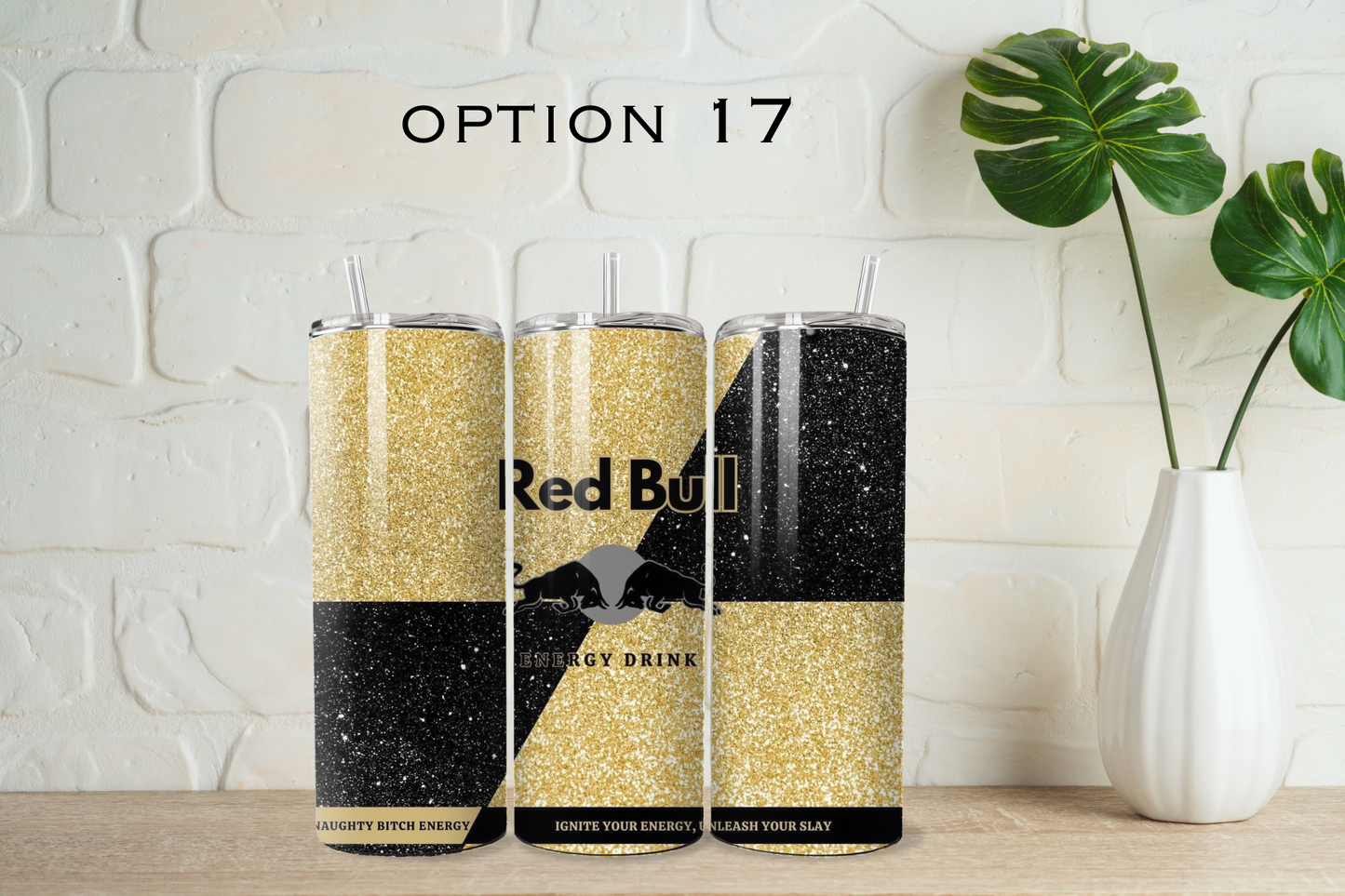 Red bull tumbler with straw - 20 designs