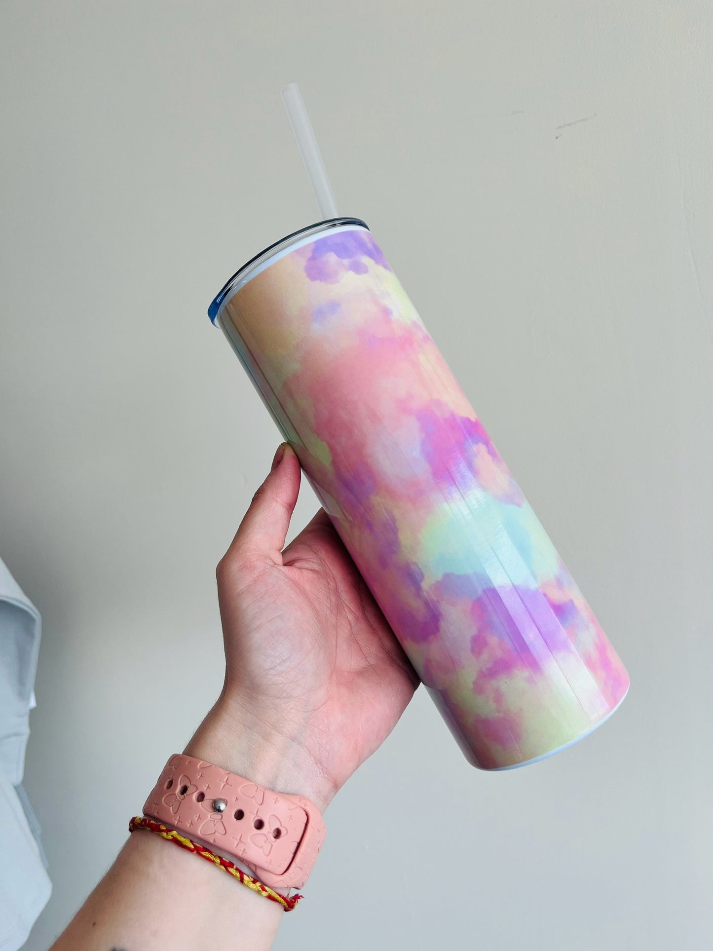 Pastel rainbow tumbler