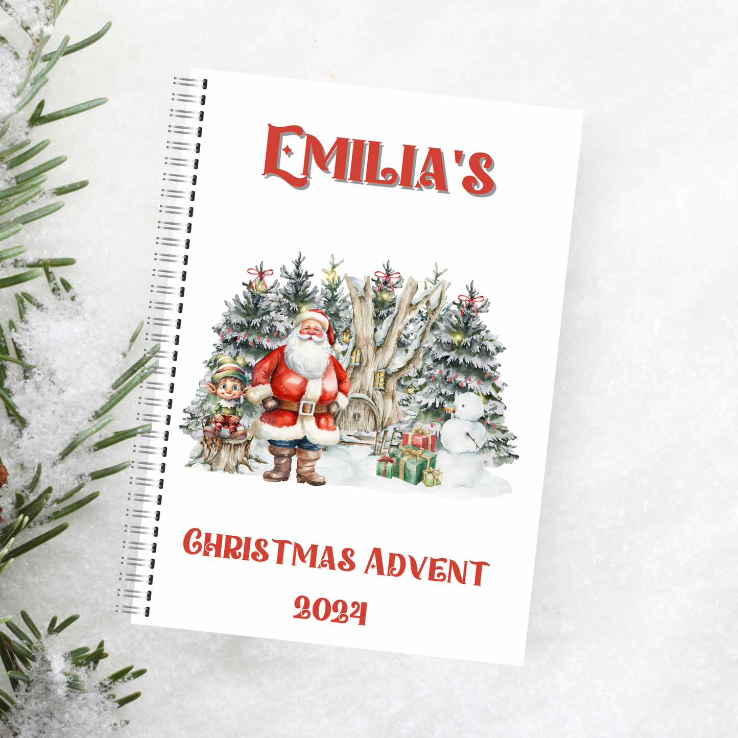 Santa forest advent calendar activity book