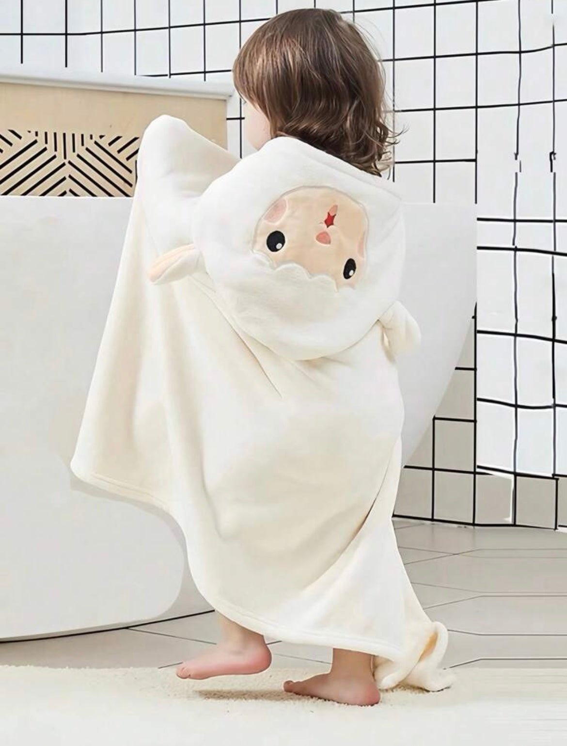 Embroidered kids blanket