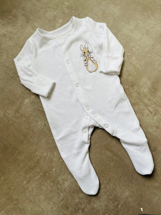 Peter rabbit baby grow