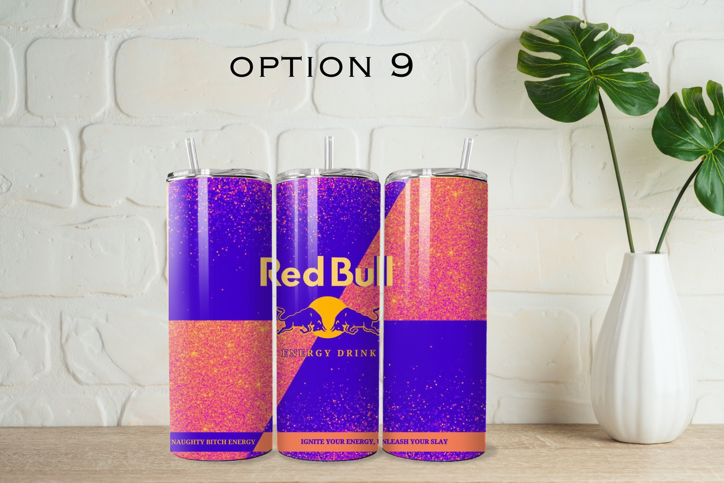 Red bull tumbler with straw - 20 designs