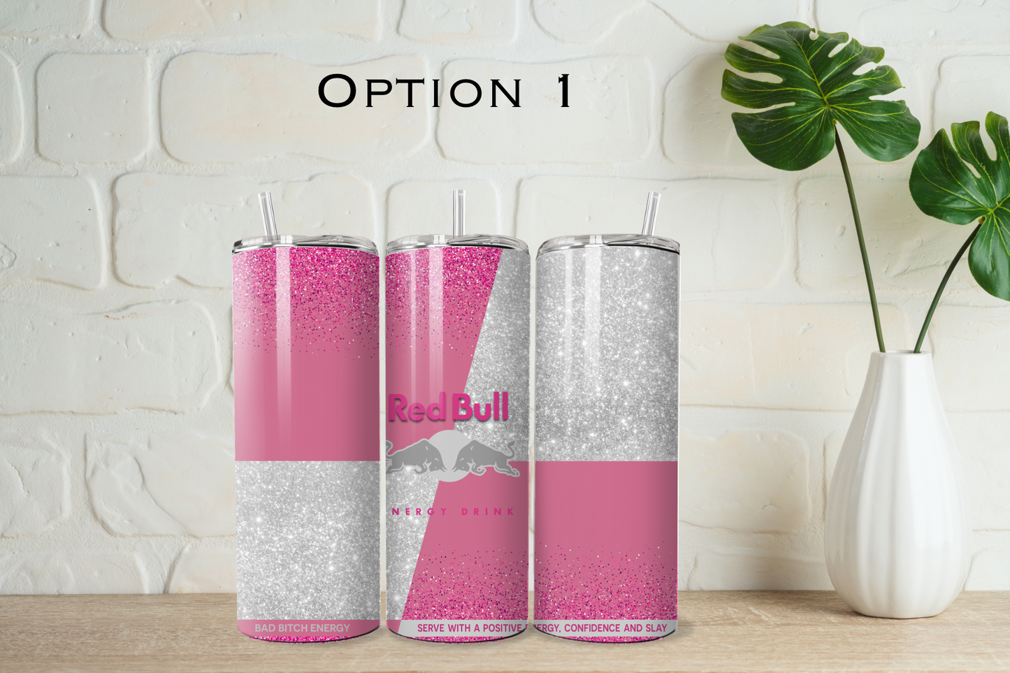 Red bull tumbler with straw - 20 designs