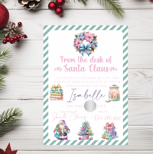 Nice list letter - pastel