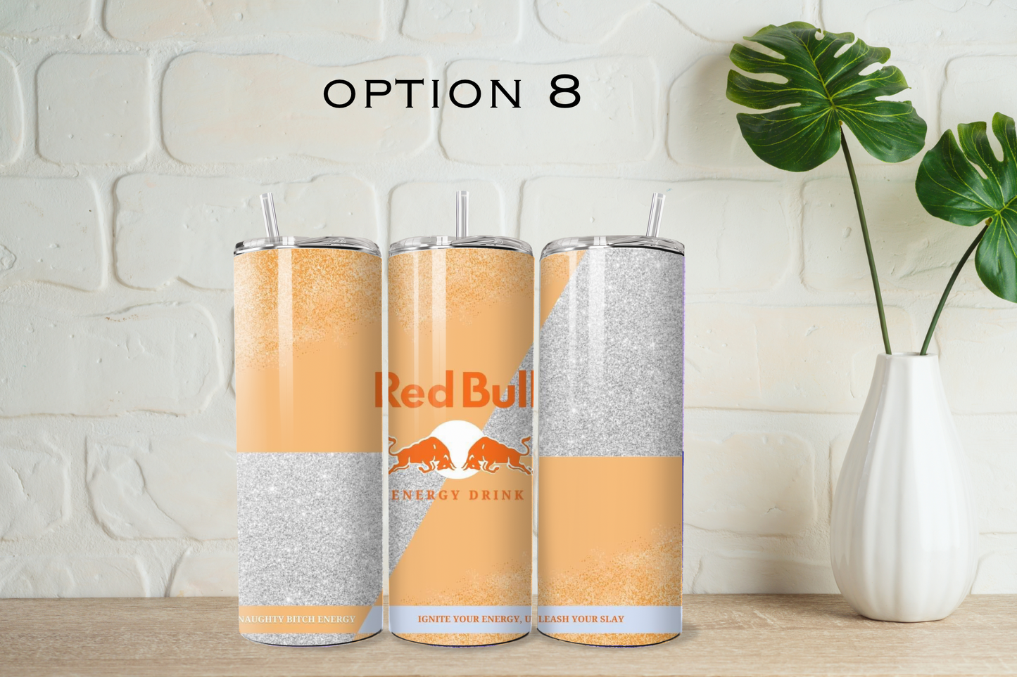 Red bull tumbler with straw - 20 designs