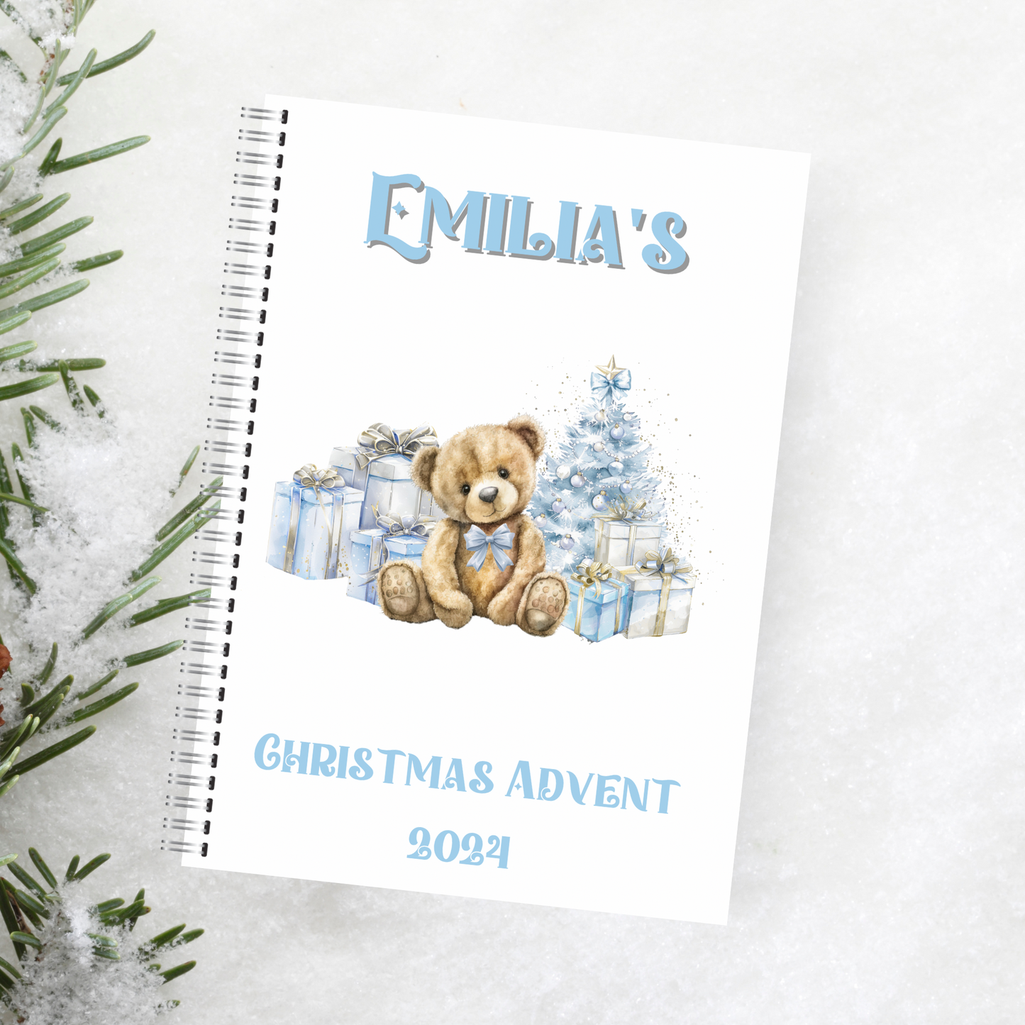 Blue bear advent calendar activity book