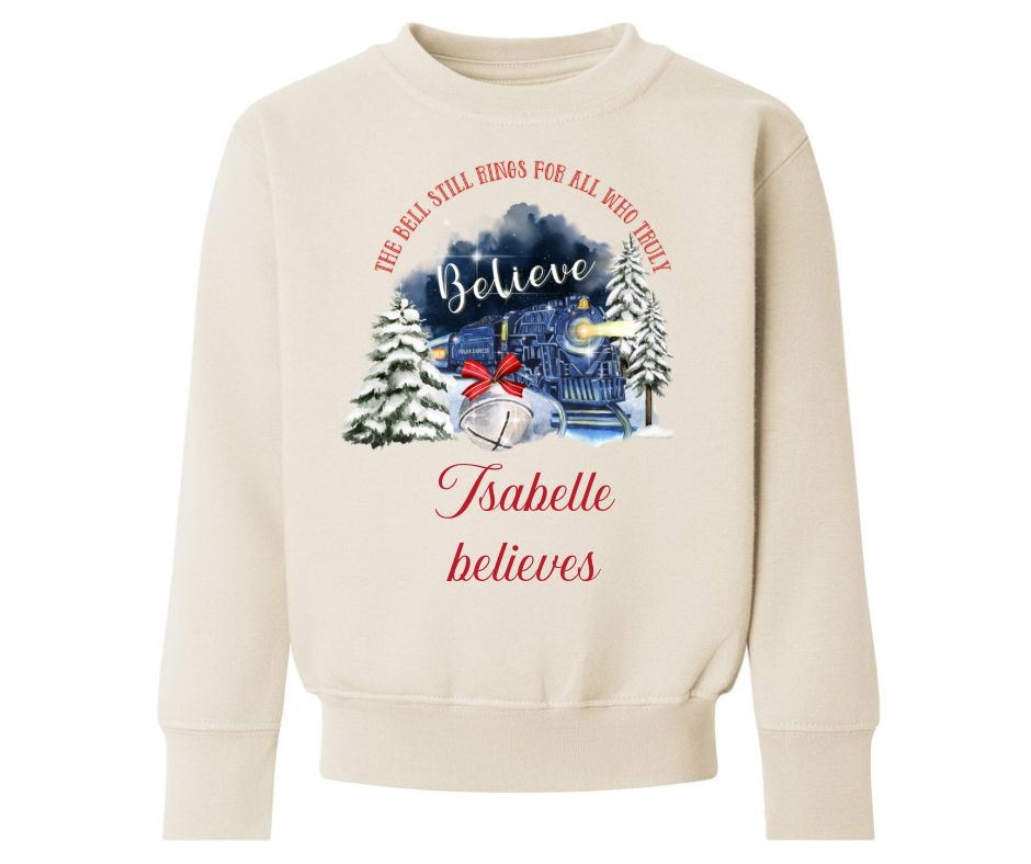 Polar express - cream sweatshirt