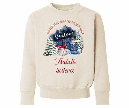 Polar express - cream sweatshirt