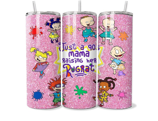 Just a 90s mama raising her rugrat/rugrats - light pink