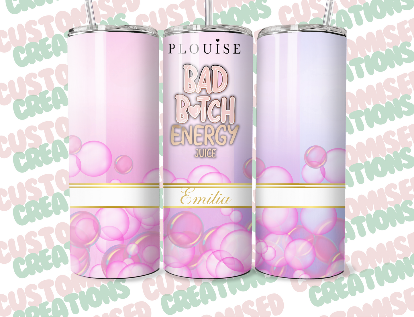 P louise inspired 20oz tumbler - sugar plum