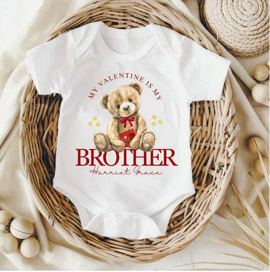 Valentines vest - bear brother