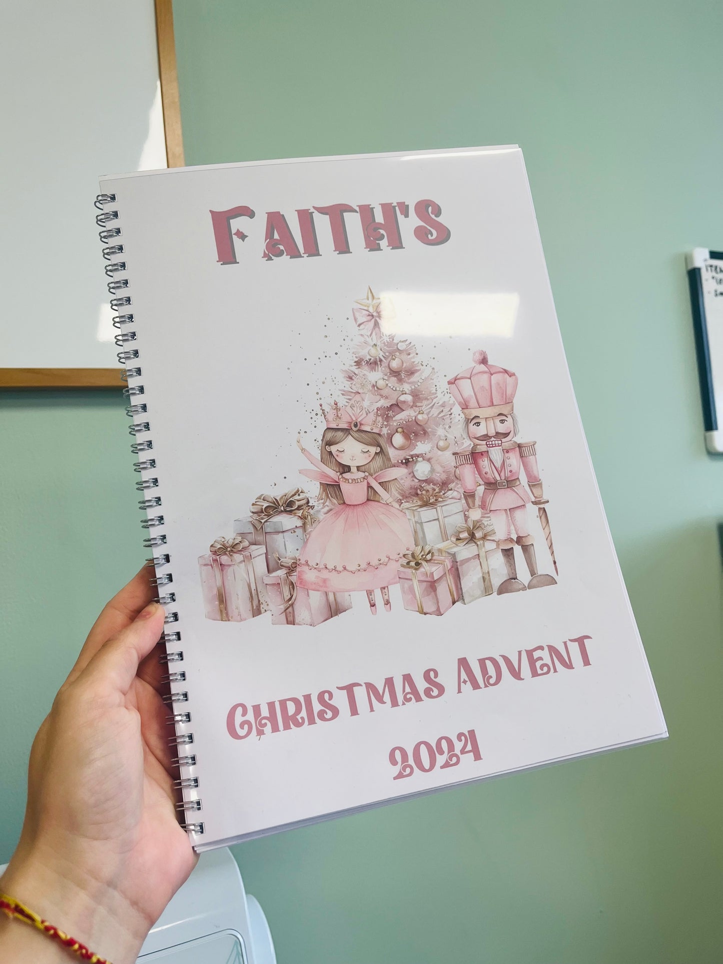 Pink fairy advent calendar activity book